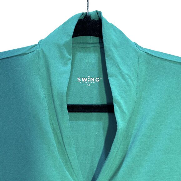 Swing Control Bamboo Sleeveless V-Neck Golf Jelly Bean Green Shirt Size S/P - Picture 4 of 11